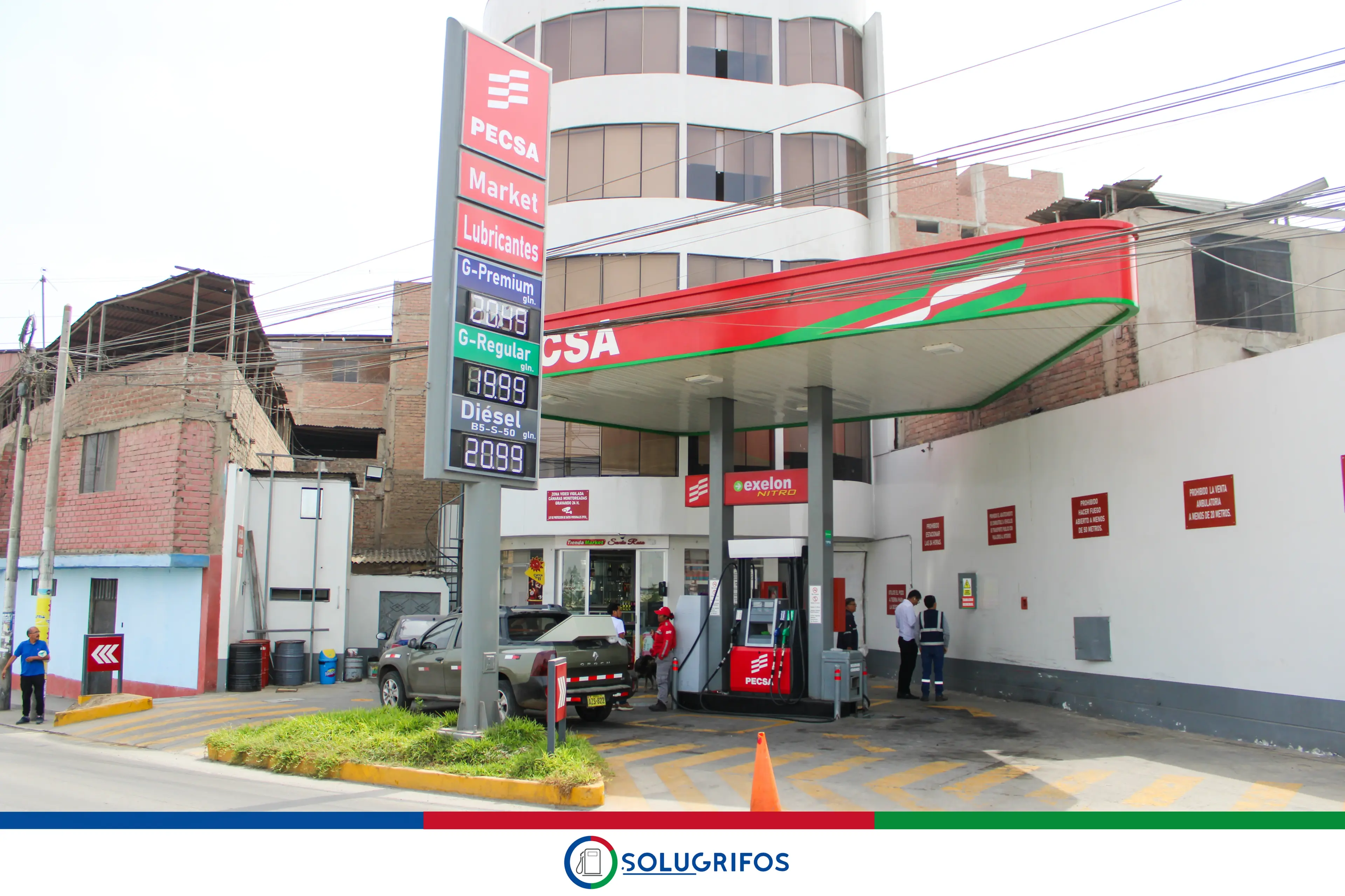 Instalación de tablero eléctrico para combustible líquido - Solugrifos